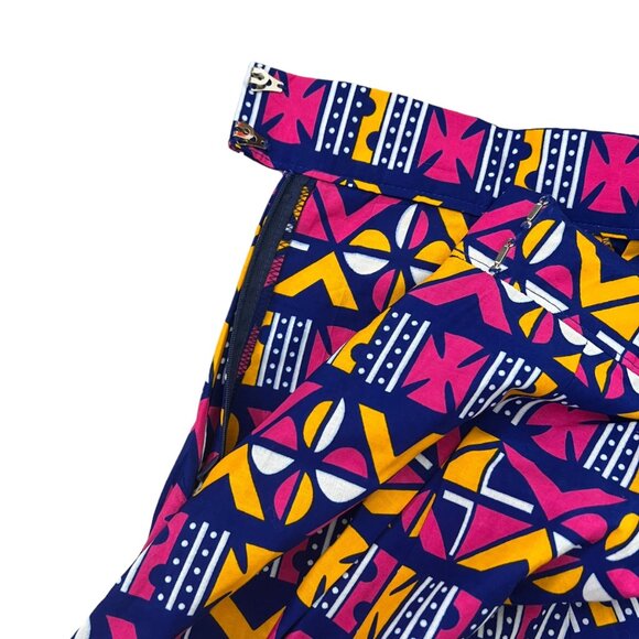 Francis + Benedict Handmade African Printed Full Skirt Multicolor M Maximalist - Picture 4 of 8